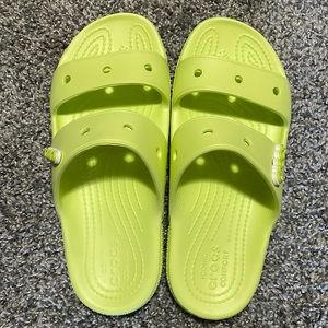 Lime Green Croc Sandals